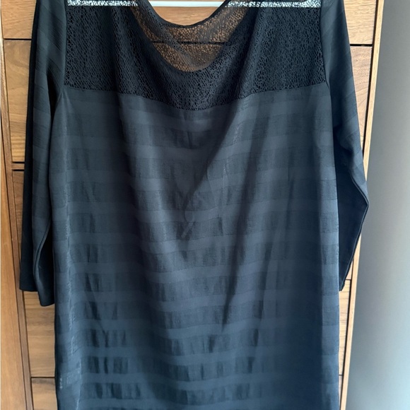 Sisley Black Long Sleeve Lace Top - Picture 4 of 10